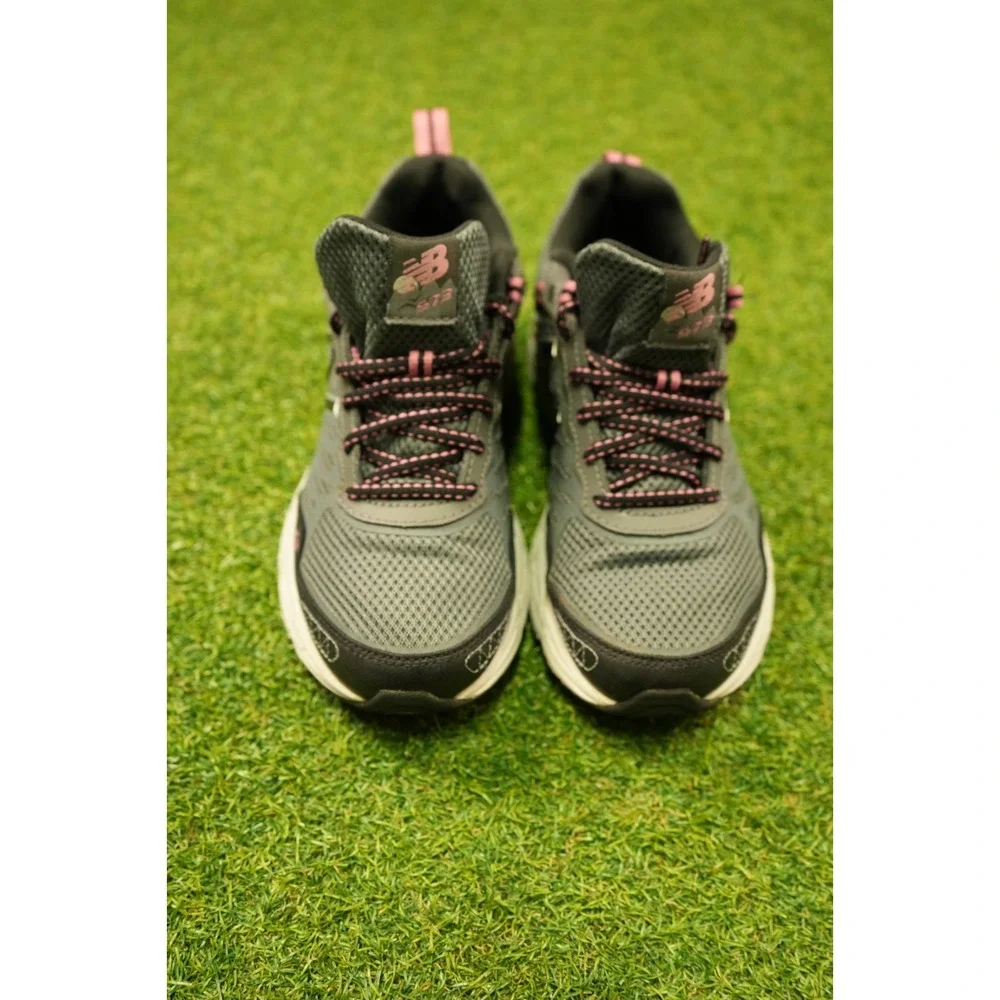 New Balance 573 Women's 8.5 Running Shoes All Terrain Gray Pink Athletic Sneaker